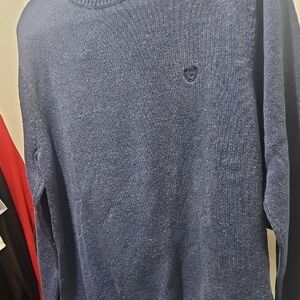 Chaps Men's Navy Crewneck Sweater, Size Medium